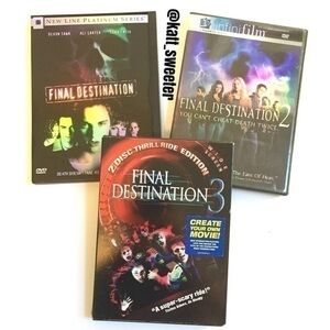 FINAL DESTINATION 1, 2 & 3 Movie Bundle - DVD